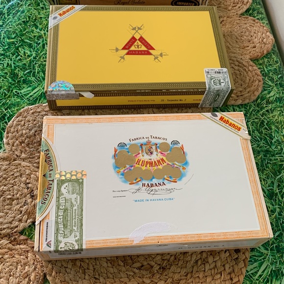 Cigar box set, 3 pieces excellent condition, awesome for storage or crafting - Picture 3 of 12